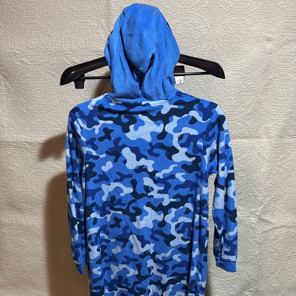 Blue Camouflage Shark 🦈 Hooded Onesie - Picture 5 of 5